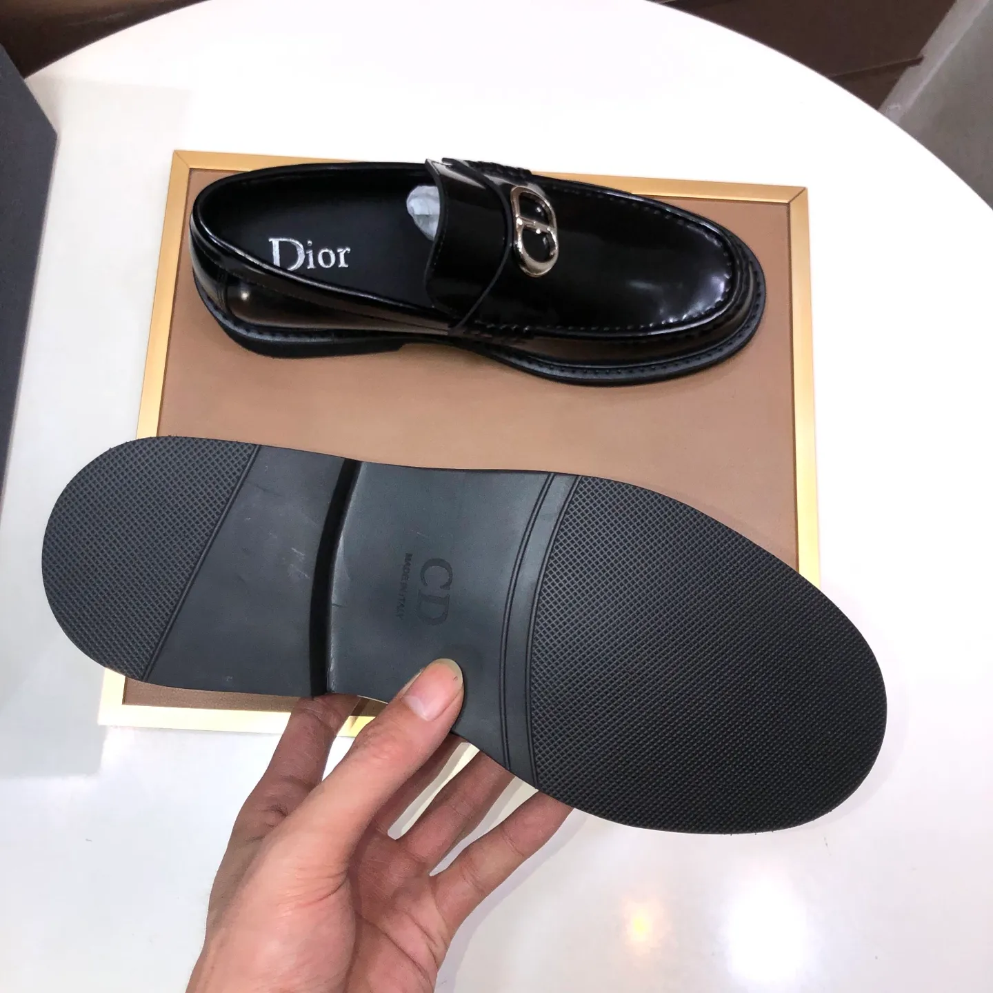 Men's shoes 💰680💶[Dior] (water-dyed cowhide lining) Dior original 1:1 high-quality factory, imported original materials, imported raw cowhide, water-dyed cowhide lining, original TPU outsole, code number: 39-44 (38.45 custom-made)